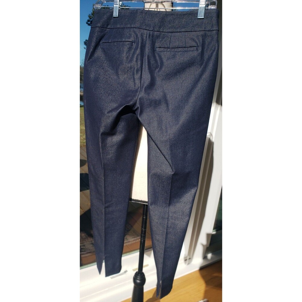 Talbots Women’s Size 2 Chatham Navy Blue Ankle Side Zip Pants EUC - Picture 2 of 13